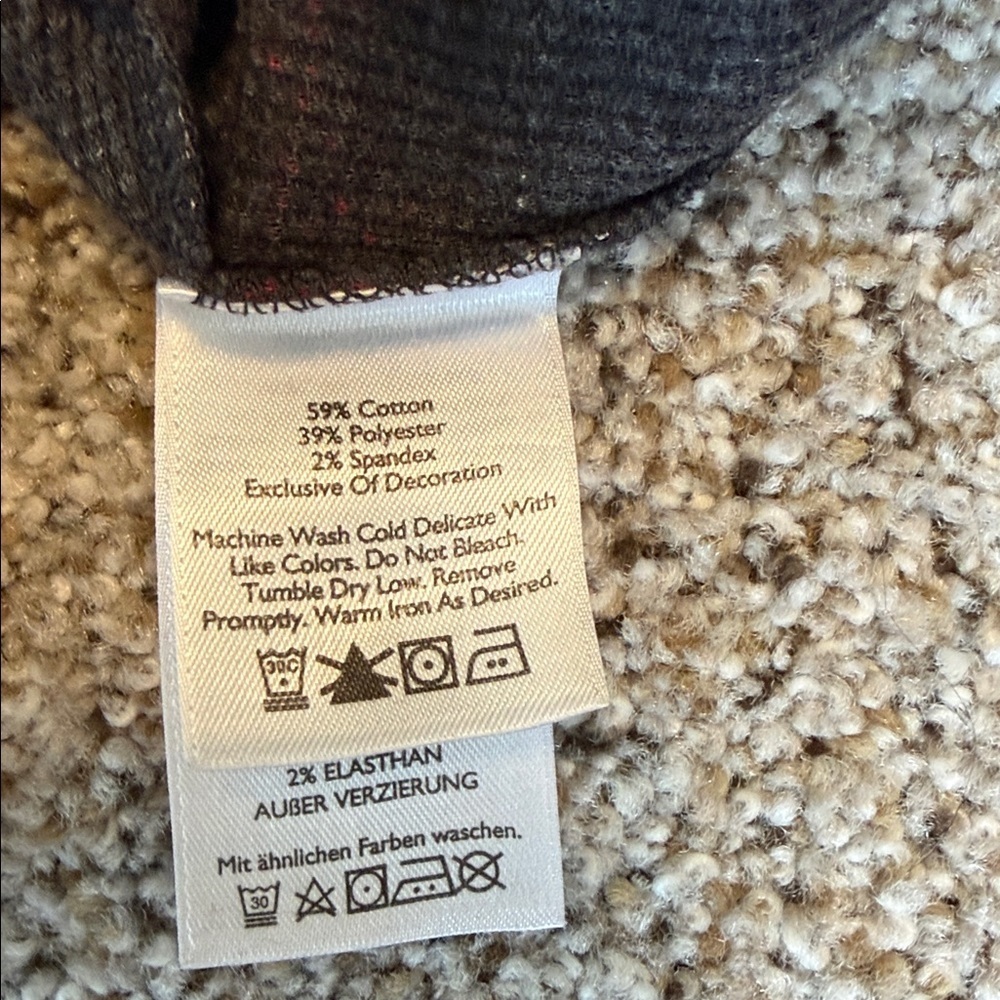 Eddie Bauer Charcoal Fair isle Sleep Pants, Medium, EUC - Picture 5 of 5